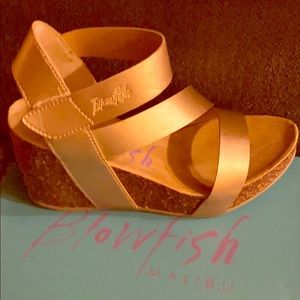 Strappy pearl used sandals, lightly worn